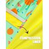 image:imageBRISIRA Boys Swim Trunks Bathing Suit Compression Boxer Brief Liner AntiChafe Swimsuit Swim Shorts Toddler Kids Youth TeenGreen Oranges
