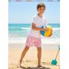 image:imageBRISIRA Boys Swim Trunks Bathing Suit Compression Boxer Brief Liner AntiChafe Swimsuit Swim Shorts Toddler Kids Youth TeenPink Crocodile