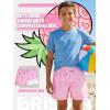 image:imageBRISIRA Boys Swim Trunks Bathing Suit Compression Boxer Brief Liner AntiChafe Swimsuit Swim Shorts Toddler Kids Youth TeenPink Stripe Pineapple