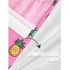 image:imageBRISIRA Boys Swim Trunks Bathing Suit Compression Boxer Brief Liner AntiChafe Swimsuit Swim Shorts Toddler Kids Youth TeenPink Stripe Pineapple