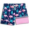 image:imageBRISIRA Boys Swim Trunks Bathing Suit Compression Boxer Brief Liner Swim Shorts Swimsuit AntiChafe Toddler Kids Youth TeenDarkblue Flamingo