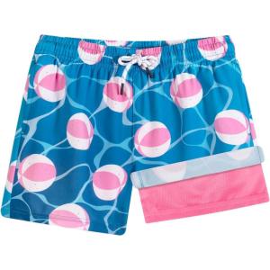 image:imageBRISIRA Boys Swim Trunks Bathing Suit Compression Boxer Brief Liner AntiChafe Swimsuit Swim Shorts Toddler Kids Youth TeenBlue Volleyball