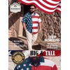 image:imageBRISIRA Big and Tall 4th of July Shirts for Men American Flag Hawaiian Shirt Patriotic USA Short Sleeve Button Down Beach Top4th of July Hawaiian 01