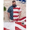 image:imageBRISIRA Big and Tall 4th of July Shirts for Men American Flag Hawaiian Shirt Patriotic USA Short Sleeve Button Down Beach Top4th of July Hawaiian 01