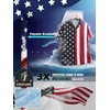 image:imageBRISIRA Big and Tall 4th of July Shirts for Men American Flag Hawaiian Shirt Patriotic USA Short Sleeve Button Down Beach Top4th of July Hawaiian 02