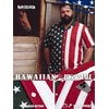 image:imageBRISIRA Big and Tall 4th of July Shirts for Men American Flag Hawaiian Shirt Patriotic USA Short Sleeve Button Down Beach Top4th of July Hawaiian 02