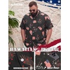 image:imageBRISIRA Big and Tall 4th of July Shirts for Men American Flag Hawaiian Shirt Patriotic USA Short Sleeve Button Down Beach TopPatriotic Eagle Hawaiian