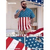 image:imageBRISIRA Big and Tall 4th of July Shirts for Men American Flag Hawaiian Shirt Patriotic USA Short Sleeve Button Down Beach TopRed White and Blue Hawaiian 01