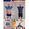 image:imageBRISIRA Big and Tall 4th of July Shirts for Men American Flag Hawaiian Shirt Patriotic USA Short Sleeve Button Down Beach TopRed White and Blue Hawaiian 01