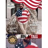 image:imageBRISIRA Big and Tall 4th of July Shirts for Men American Flag Hawaiian Shirt Patriotic USA Short Sleeve Button Down Beach TopRed White and Blue Hawaiian 02
