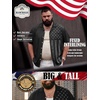 image:imageBRISIRA Big and Tall 4th of July Shirts for Men American Flag Hawaiian Shirt Patriotic USA Short Sleeve Button Down Beach TopStars Stripes American Flag