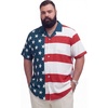 image:imageBRISIRA Big and Tall 4th of July Shirts for Men American Flag Hawaiian Shirt Patriotic USA Short Sleeve Button Down Beach Top4th of July Hawaiian 01