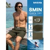 image:imageBRISIRA Mens Swim Trunks Swim Shorts 7 inch Compression Liner Bathing Suit Beach Shorts Swimwear Stretch Quick Dry PocketsArmy Green