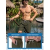 image:imageBRISIRA Mens Swim Trunks Swim Shorts 7 inch Compression Liner Bathing Suit Beach Shorts Swimwear Stretch Quick Dry PocketsArmy Green