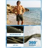 image:imageBRISIRA Mens Swim Trunks Swim Shorts 7 inch Compression Liner Bathing Suit Beach Shorts Swimwear Stretch Quick Dry PocketsArmy Green