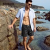image:imageBRISIRA Mens Swim Trunks Swim Shorts 7 inch Compression Liner Bathing Suit Beach Shorts Swimwear Stretch Quick Dry PocketsBlack  Gray Usa Flag