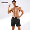 image:imageBRISIRA Mens Swim Trunks Swim Shorts 7 inch Compression Liner Bathing Suit Beach Shorts Swimwear Stretch Quick Dry PocketsBlack  Gray Usa Flag