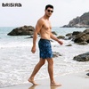 image:imageBRISIRA Mens Swim Trunks Swim Shorts 7 inch Compression Liner Bathing Suit Beach Shorts Swimwear Stretch Quick Dry PocketsBlack Blue Flower