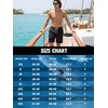 image:imageBRISIRA Mens Swim Trunks Swim Shorts 7 inch Compression Liner Bathing Suit Beach Shorts Swimwear Stretch Quick Dry PocketsBlack Coconut Shark