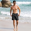 image:imageBRISIRA Mens Swim Trunks Swim Shorts 7 inch Compression Liner Bathing Suit Beach Shorts Swimwear Stretch Quick Dry PocketsBlack Gray Flower