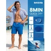 image:imageBRISIRA Mens Swim Trunks Swim Shorts 7 inch Compression Liner Bathing Suit Beach Shorts Swimwear Stretch Quick Dry PocketsBlue
