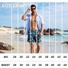 image:imageBRISIRA Mens Swim Trunks Swim Shorts 7 inch Compression Liner Bathing Suit Beach Shorts Swimwear Stretch Quick Dry PocketsBlue Flamingo Leaf