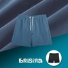 image:imageBRISIRA Mens Swim Trunks Swim Shorts 7 inch Compression Liner Bathing Suit Beach Shorts Swimwear Stretch Quick Dry PocketsHazeblue
