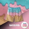 image:imageBRISIRA Mens Swim Trunks Swim Shorts 7 inch Compression Liner Bathing Suit Beach Shorts Swimwear Stretch Quick Dry PocketsIce Cream Drip