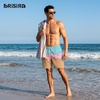 image:imageBRISIRA Mens Swim Trunks Swim Shorts 7 inch Compression Liner Bathing Suit Beach Shorts Swimwear Stretch Quick Dry PocketsIce Cream Drip