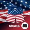 image:imageBRISIRA Mens Swim Trunks Swim Shorts 7 inch Compression Liner Bathing Suit Beach Shorts Swimwear Stretch Quick Dry PocketsUsa Flag
